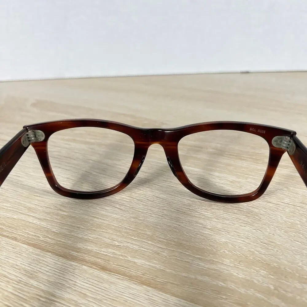 B&L Ray-Ban USA Wayfarer Sunglasses FRAMES ONLY Brown B&L 5024